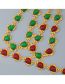 Fashion Green Alloy Resin Geometric Necklace