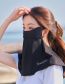 Fashion Black Nylon Oversized Eye Protection Sunscreen Mask