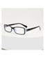 Fashion Outer Black Inner Blue Frame Pc Square Small Frame Flat Light Mirror
