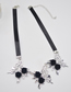 Fashion Black Alloy Rose Liquid Butterfly Necklace
