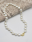 Fashion Gold Heart Pearl Beaded Necklace