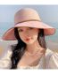 Fashion White Cotton -polying Stitching Large Eaves Sunscreen Hat