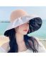 Fashion White Polyester Embroidery Stitching Grass Editing Solar Cap