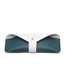 Fashion Top White And Bottom Green Leather Two-tone Soft Glasses Bag