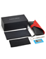 Fashion Top Red Bottom Black Leather Two-tone Soft Glasses Bag