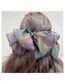 Fashion White Colorful Fabric Illusion Multi-layer Bow Hair Clip