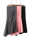 Fashion Grey High -waist Split Fishtail Half Body Skirt