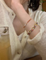 Fashion 8# Pure Copper Geometric Bamboo Beaded Bracelet