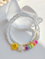Fashion White Bead Beads Bead Shell Pentagon Smile Necklace