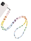 Fashion 4# Color Bead Beading Mobile Phone Chain