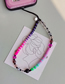 Fashion Color Gradient Soft Pottery Crystal Beading Mobile Phone Chain