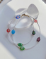 Fashion Color Liuli Color Flower Bead Skewers Necklace