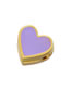 Fashion Purple Copper Gold -plated Dripping Oil Love Pearl Diy Accessories