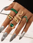 Fashion 3# Alloy Inlaid Diamond Love Butterfly Snake Ring Set
