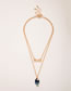 Fashion Gold Multi -layer Necklace Of Alloy Gradient Small Fish