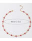 Fashion Red Alloy Dripping Eye Necklace