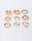 Fashion Gold Alloy Geometric Ring Set