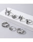 Fashion Silver Alloy Geometric Skull Scorpion Ring Set