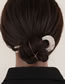 Fashion Khaki Speedic Acid Geometric U -shaped Hair Bun