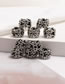 Fashion As Shown In Figure A Set Of 10pcs-ancient Silver Color Alloy Geometric Flower Editing Buckle Set