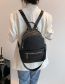 Fashion Off White Pu Large -capacity Backpack