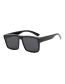 Fashion Frosted Brown Tea Pc Square Large Frame Sunglasses