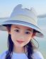 Fashion Blue Pc Straw Stitching Large Eaves Empty Top Sun Hat