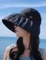 Fashion Black Lace Mesh Large Brim Empty Top Sun Hat