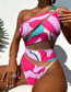 Fashion Color Polyester Printing Conjoined Swimsuit