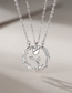 Fashion Silver Copper Inlaid Diamond Rose Thorns Necklace Set