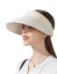Fashion Black Nylon Foldable Hollow Sun Hat