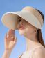 Fashion Double Color - Khaki Nylon Two-color Large Brim Hollow Top Sun Hat