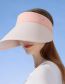Fashion Double Color Matching - Gray Nylon Two-color Large Brim Hollow Top Sun Hat