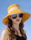 Fashion Black Cotton Sun Hat With Large Brim And Bow