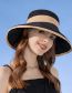 Fashion Beige (yellow Edge) Cotton Sun Hat With Large Brim And Bow