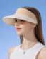 Fashion Shuangpin - Khaki Nylon Two-color Hollow Top Sun Hat