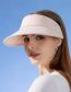 Fashion Light Gray Nylon Hollow Top Sun Hat