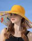 Fashion Double Sided - Turmeric Cotton Print Sun Hat With Large Brim