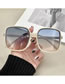 Fashion Rice Frame Transparent Tea Piece Pc Square Frame Sunglasses