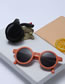 Fashion Black Frame Ac Round Box Sunglasses