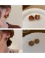 Fashion 1# Brown Geometric Geometric Round Earrings