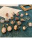Fashion 20# Golden Pearl Tassel Pure Copper Pearl Earrings