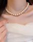 Fashion 25# White Pearl Beaded Necklace