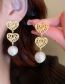 Fashion 27# White Big Circle Pearl Alloy Geometric Pearl Stud Earrings