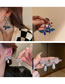 Fashion 12#-blue Diamond Butterfly Alloy Diamond Butterfly Hoop Earrings
