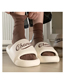 Fashion Desert Brown Thick Sole Word English Sandals