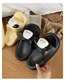 Fashion Black Va 3d Puppy Slippers