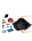 Fashion Black Tote Bag + Transparent Storage Bag Pvc Large Capacity Rafting Bag