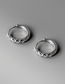 Fashion Silver Copper And Diamond Round Earrings