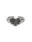 Fashion Silver Pure Copper Emoji Heart Ring